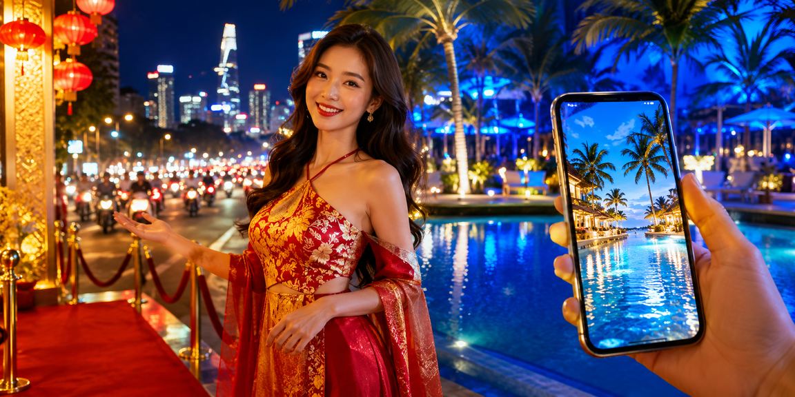 Người dùng trải nghiệm nền tảng xsmbth7 trên điện thoại tại lễ hội TP. Hồ Chí Minh
